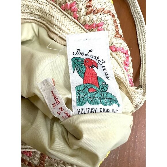 Vtg Bob & Alice Woven Macrame Multicolored Chevron Print Medium Shoulder Bag - Picture 3 of 12